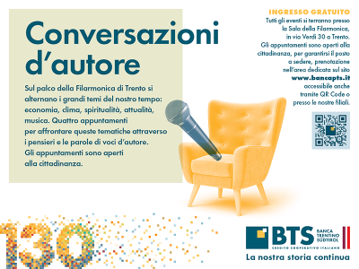Conversazioni d'autore alla Sala Filarmonica di Trento